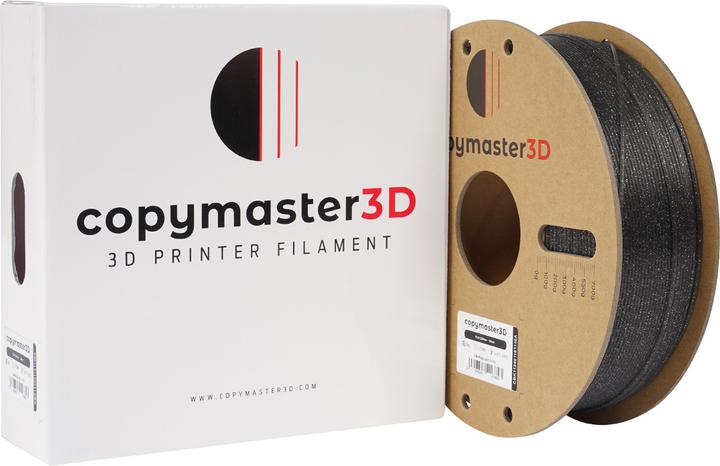 Produktbild Copymaster3D PLA Glitter Filament für 3D-Drucker, 1,75 mm, funkelndes Silber (PLA, 1.75 mm, 1258 g, Silber)