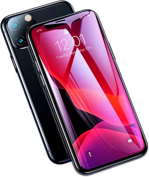 Actual product image Baseus 0.3mm Full-screen and Full-glass Tempered Glass Film(2pcspack+Pasting Artifact) for iP XS Max/11... (2 Piece, Apple iPhone XS Max, Apple iPhone 11 Pro Max)