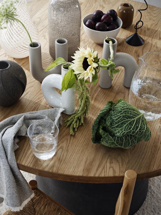 Image du produit Broste Copenhagen Hector Vase B Rainy Day Grey 4,5x13x19cm (1 x)