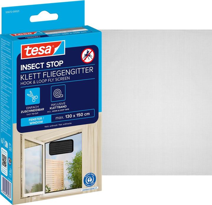 Actual product image tesa Insect screen STANDARD window (130 x 150 cm)