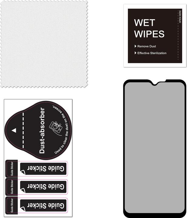 Actual product image FoneKit Privacy+ Full Cover Glass, Samsung Galaxy Xcover7, black (1 pcs., Samsung Galaxy XCover7 Pro)