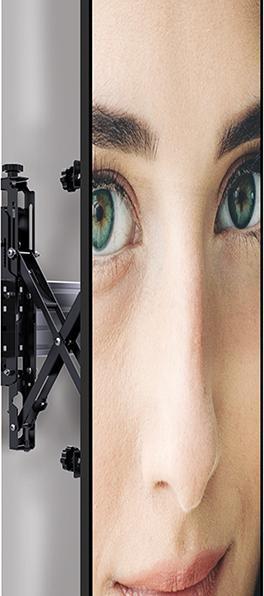 Produktbild Btech SystemX Pop-in/-Out Wandhalterung mit Feinjustierung für LG86BH5C Portrait (VESA 200 x 600) (Wand, 86", 50 kg)