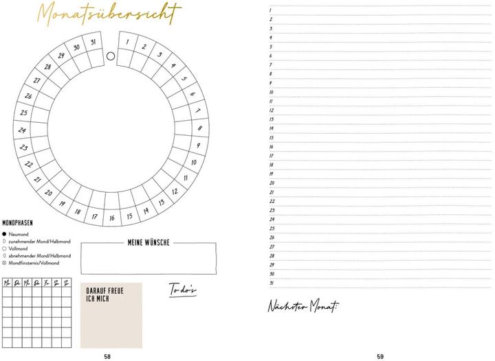 Actual product image Mein Mondphasen-Journal (German, 2023)