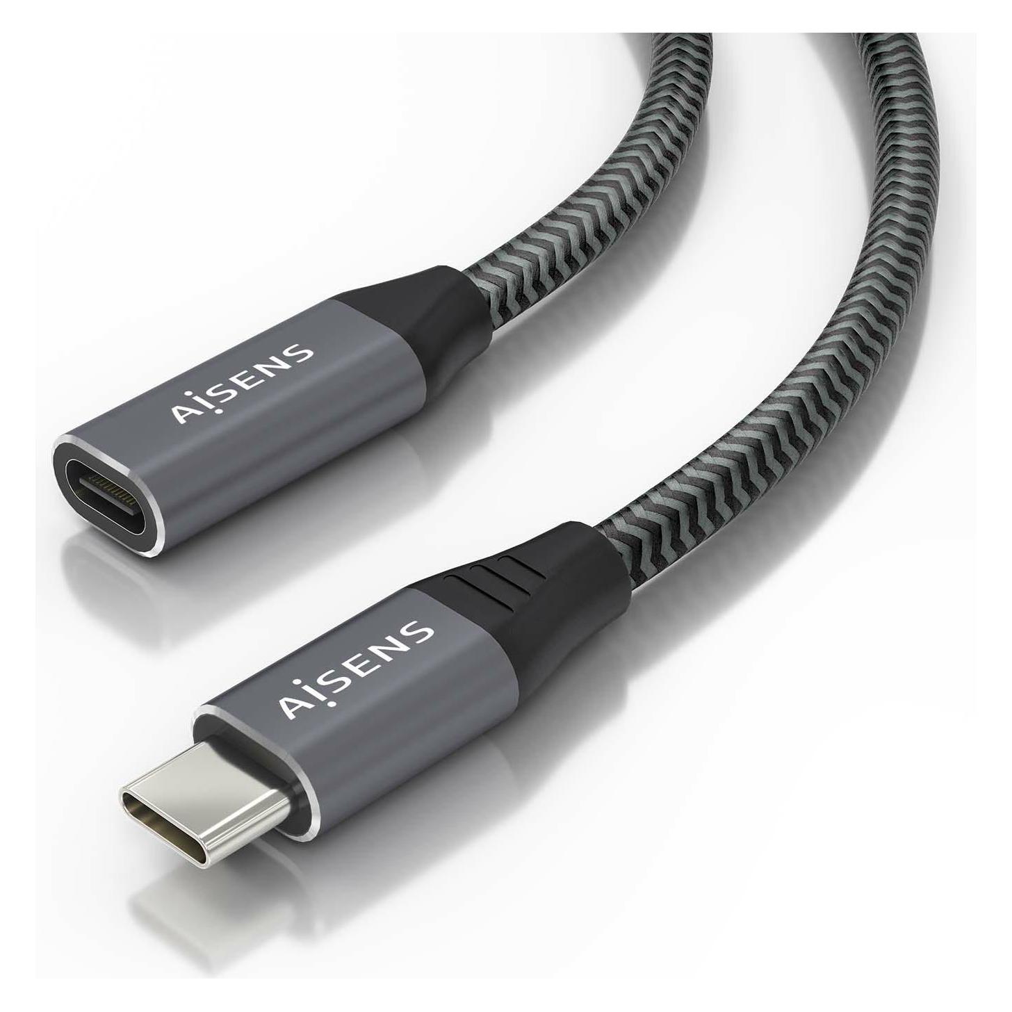 NANOCABLE 10.01.4300 - Cavo USB 3.2 Gen2x2 20Gbps 5A/100W 4K/60Hz USB-C/M- USB-C/M, colore nero, 0,5 m