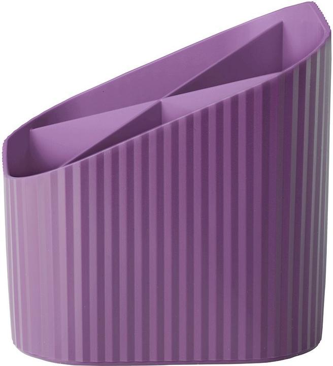 Actual product image Han Pencil holder Re-X-LOOP, purple 4 compartments, 100% recycled eco-plastic