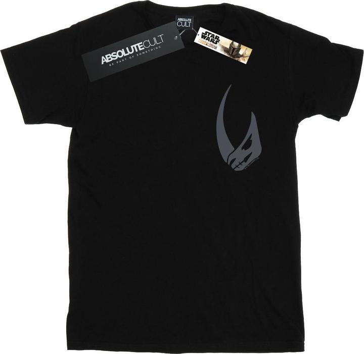 Actual product image Star Wars Mens The Mandalorian Rhino Emblem Pocket Print T-Shirt (XL)