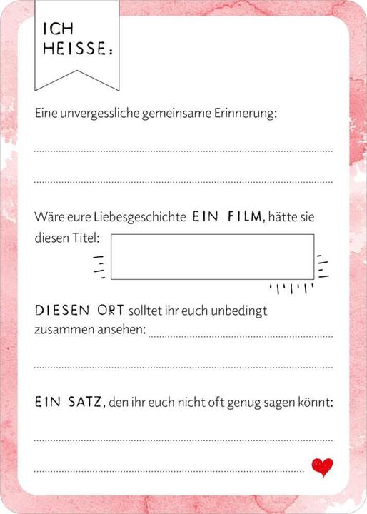 Productafbeelding Gästebuchkarten zur Hochzeit
