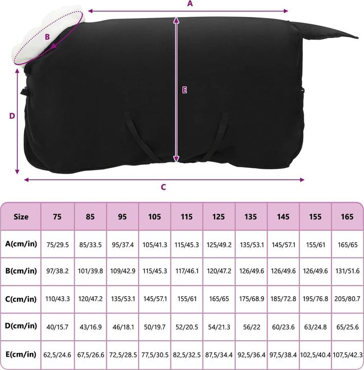 Produktbild vidaXL Pferdedecke (85 cm)