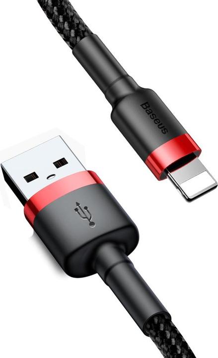 Produktbild Baseus cafule Cable USB For iP 2A 3m Red+Black (3 m, USB 2.0)
