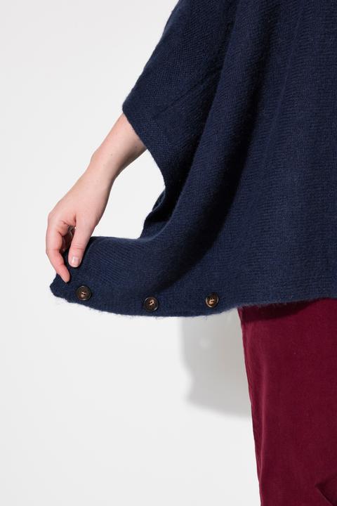 Produktbild Ulla Popken Poncho, Rollkragen, oversized, Halbarm (58, 60, 62)