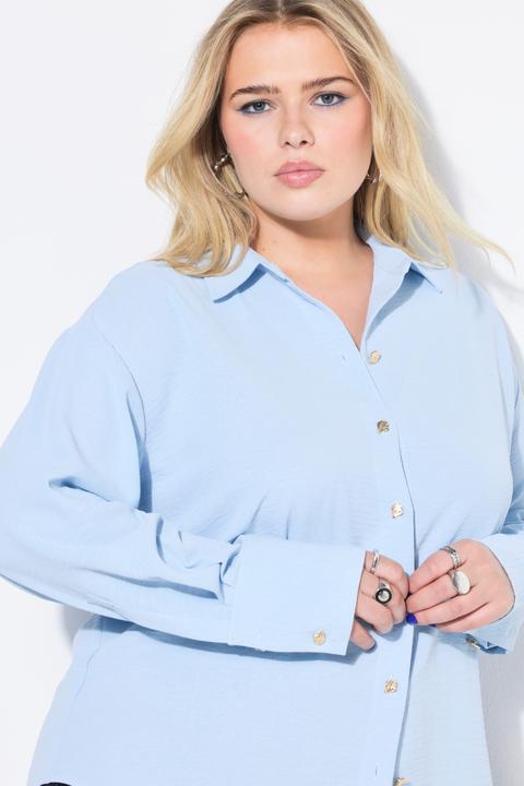 Produktbild Studio Untold Hemdbluse, oversized, Schmuckknöpfe (58)