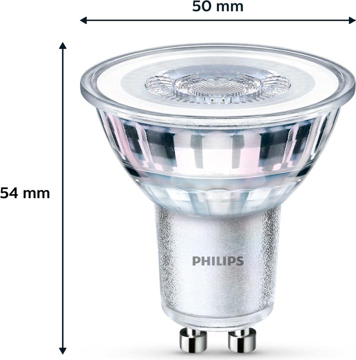 Philips LED Classic (GU10, 4.60 W, 390 lm, 3 x, F)