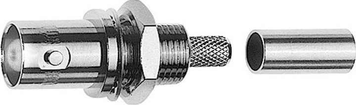 Produktbild Telegärtner BNC-Kabeleinbaubuchse Crimp G01 50 Ohm, crimp/crimp, A1305, Z01, G01 (RG-58 C/U)
