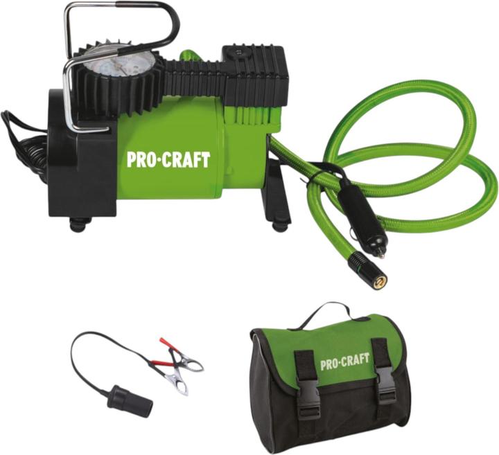 Procraft LK190 Luftkompressor 7 bar mit 12 V Anschluss + Tasche