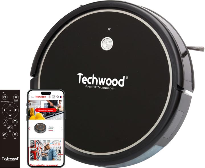 Techwood Roboter-Staubsauger mit Wifi