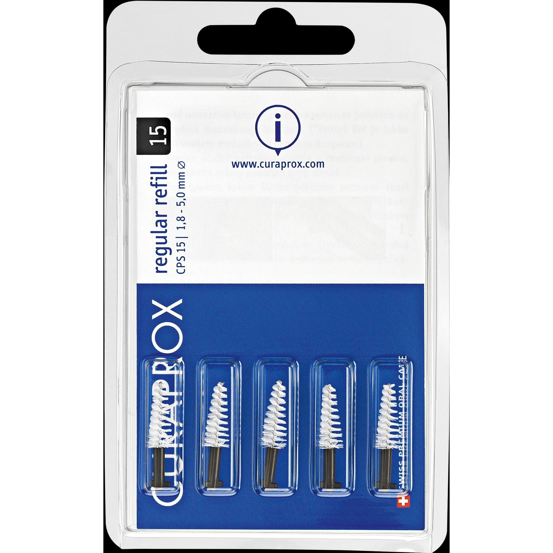Curaprox, Interdentalbürste, Refill regular 15 (5 x, 5 mm)