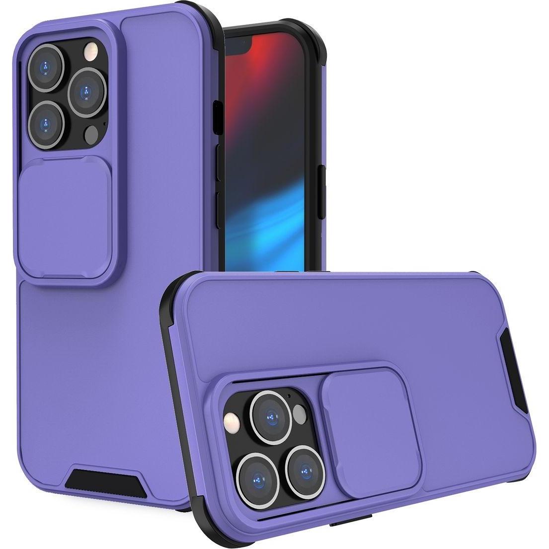 König Design Hülle Handy Schutz für Apple iPhone 13 Case Cover Tasche Etuis Bumper Violett (Apple iPhone 13), Smartphone...