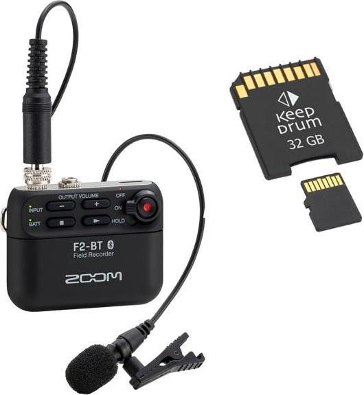 Zoom F2-BT Bluetooth field recorder with SD card (Handheld)