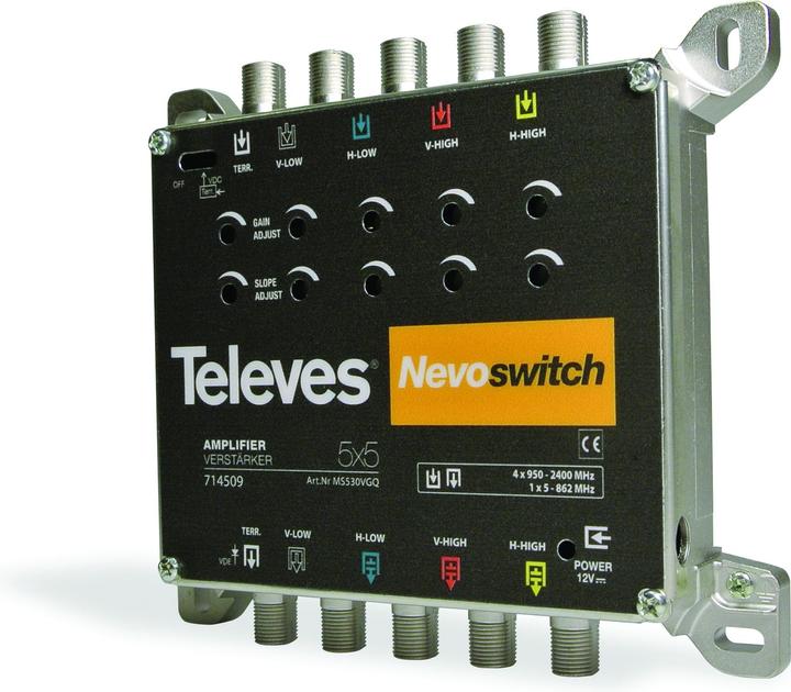 Actual product image Televes Amplifier 5-fold cast 30dB f. mS NEVO o.NT MS530VGQ (Amplifier)