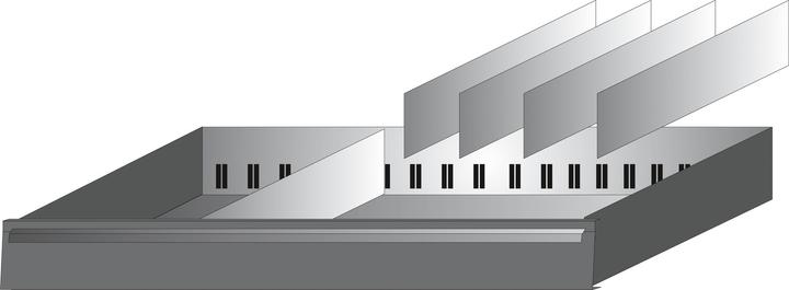 Actual product image HAZET Separation sheets ∙ high 173-32/5 ∙ Number of tools: 5
