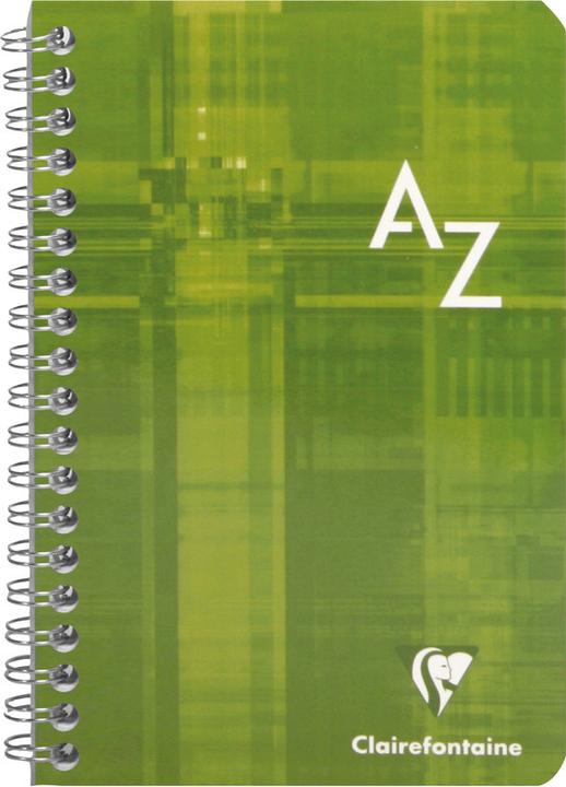 Actual product image Clairefontaine Spiral notebook with index A -Z (11 x 17 cm, Checked, Hardcover)