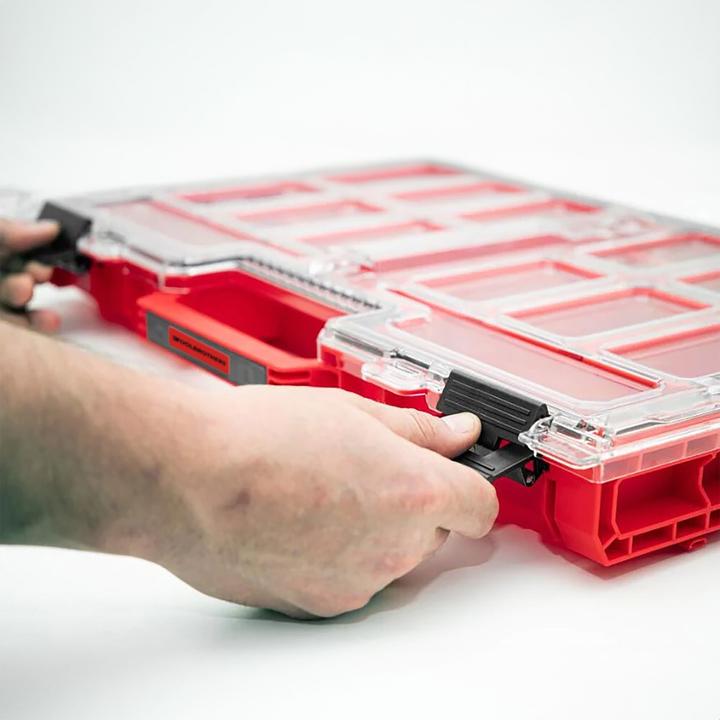 Actual product image Tool Brothers Toolbrothers RHINO ONE Organiser L 2.0 RED ULTRA HD stackable 531 x 379 x 77 mm 6 l IP66 with 10