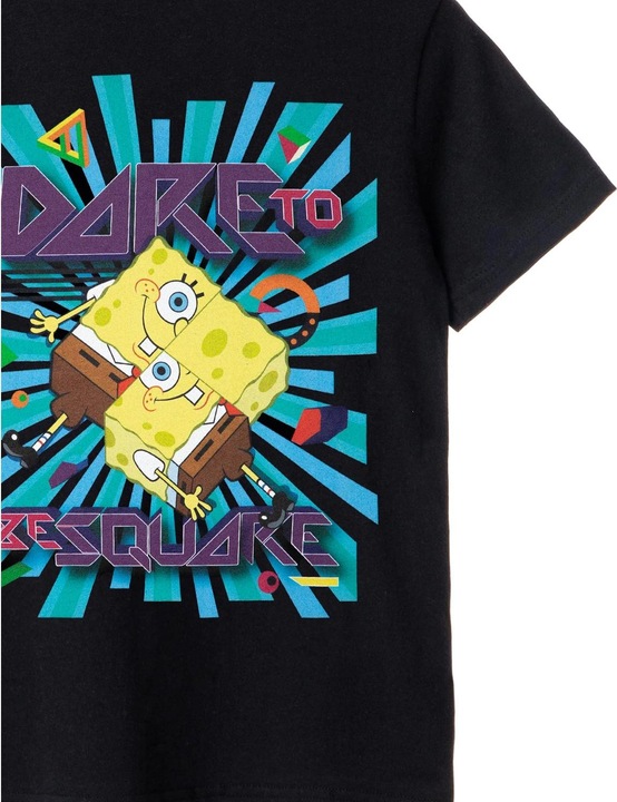 Actual product image Spongebob Squarepants Boys Dare To Be Square T-Shirt (104)