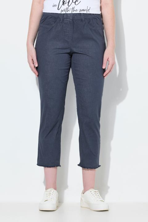 Produktbild Ulla Popken 7/8-Hose Sienna, Fransensaum, schmales Bein (62)
