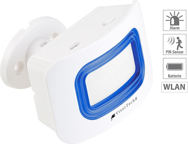 VisorTech PIR motion detector for WLAN alarm system XMD-3000.avs