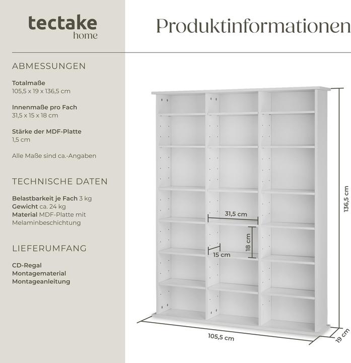Produktbild tectake Stevie (105.50 x 105.50 x 136.50 cm)