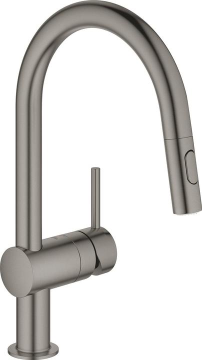 Immagine prodotto Grohe Küchenarmatur mit Handbrause Minta hard graphite gebürstet 32321