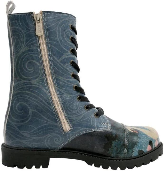 Actual product image Dogo Vegan Leather Navy Long Boots (36)
