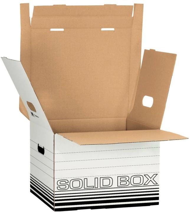 Image du produit Leitz Boîte darchivage Carton blanc, noir 10 pcs (A4)