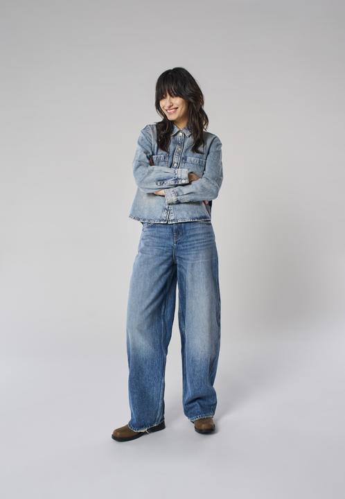 Actual product image Only ONLTAYLOR Hohe Taille Barrel Fit Jeans Locker geschnitten (L)
