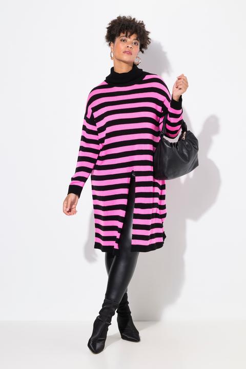 Produktbild Miamoda Long-Pullover, A-Linie, Ringel, Saumschlitz (42, 44)
