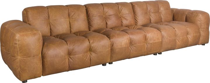 Produktbild Dutchbone Sofa Hackman 4,5-Seater Leather Cognac