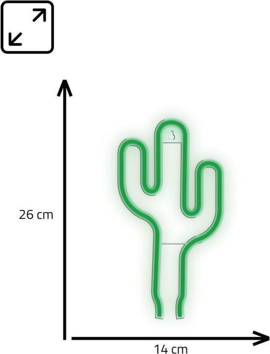 Image du produit Manta SNL74GN Style Neon Lights CACTUS green