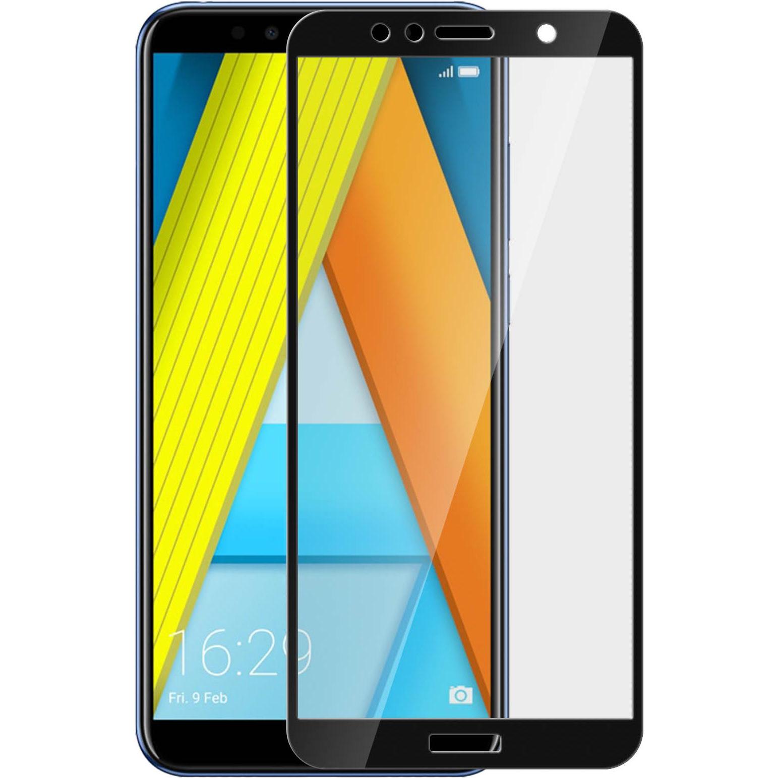 Avizar Panzerglas, Glas Schutzfolie, Schutzglas (1 Stück, Huawei Y6 (2018)), Smartphone Schutzfolie, Schwarz