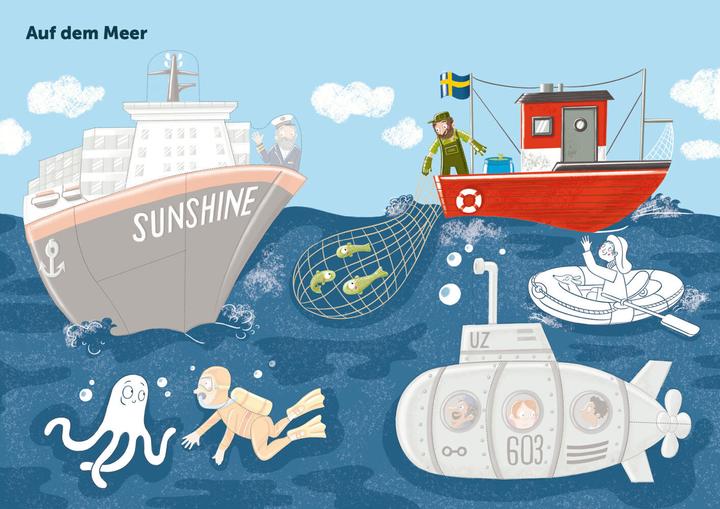 Image du produit Mon puzzle-autocollant coloré - Véhicules