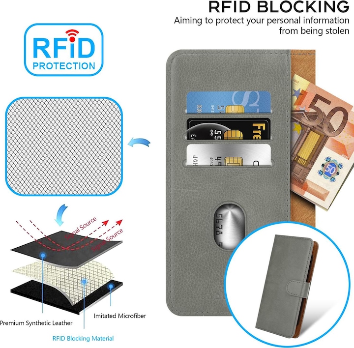 Actual product image Cadorabo Case for Sony Xperia M2 / M2 AQUA Book Cover (Sony Xperia M2 Aqua, Sony Xperia M2)