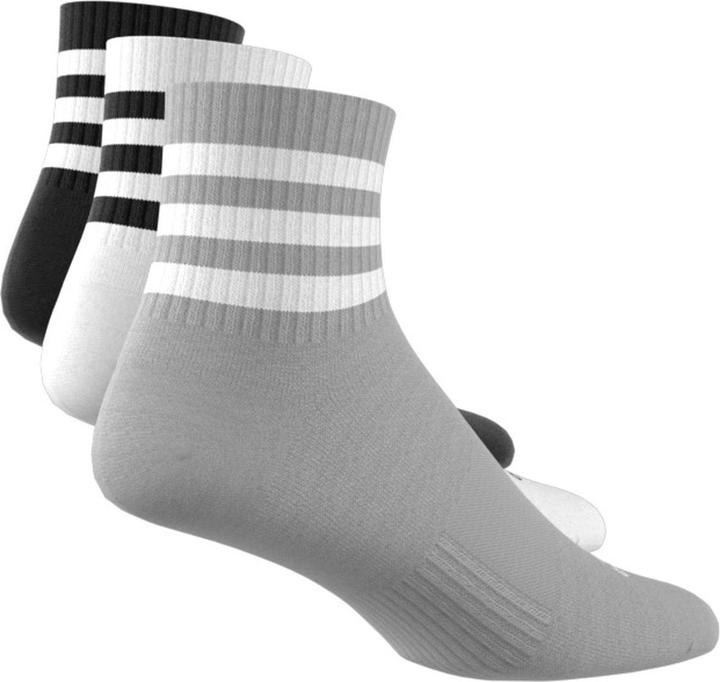 Actual product image adidas 3-Stripes Cushioned Sportswear Mid-Cut Socks (3 pairs) (40 - 42)