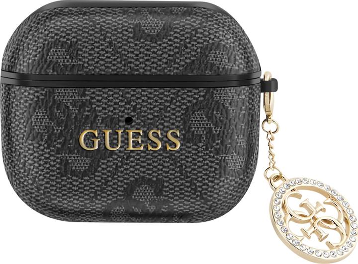 Image du produit Guess Coque pour Airpods 3 4G Script avec breloque scintillante ornée de strass (Manchon pour casque d'écoute)