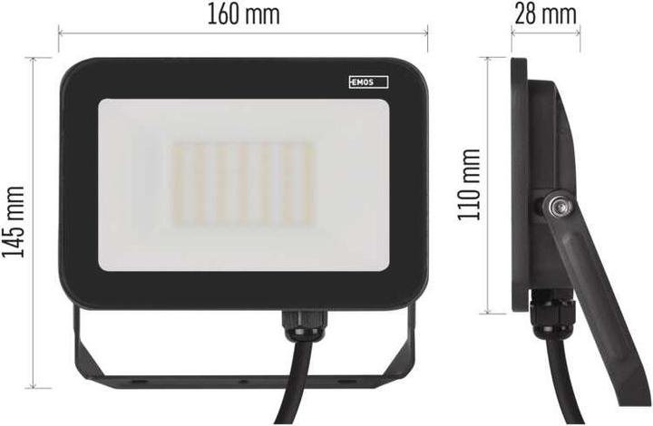 Produktbild Emos LED Flutlicht PROFI, 30W neutralweiss (3300 lm, IP65)