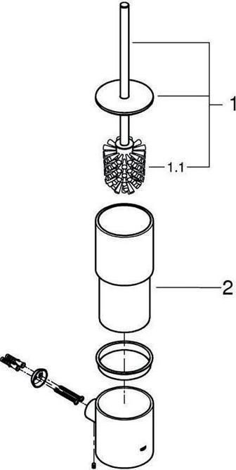 Image du produit Grohe Ensemble brosse de toilette Atrio