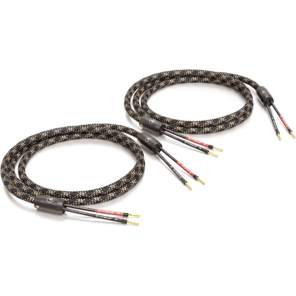 ViaBlue SC-2 Single-Wire T6S Banana (8 mm²), Lautsprecherkabel, Silber