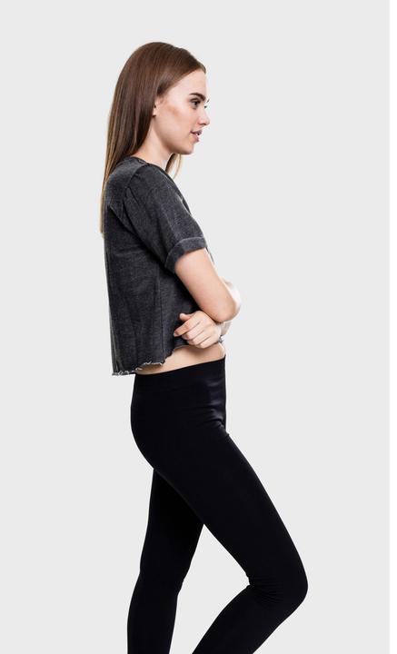 Immagine prodotto Urban Classics Girocollo a maniche corte cropped burnout da donna (S)