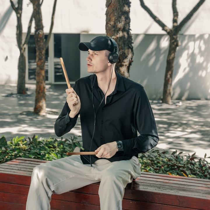 Immagine prodotto INE Portable electronic drum kit AeroBand PocketDrum 2 Max brown (E-drum)