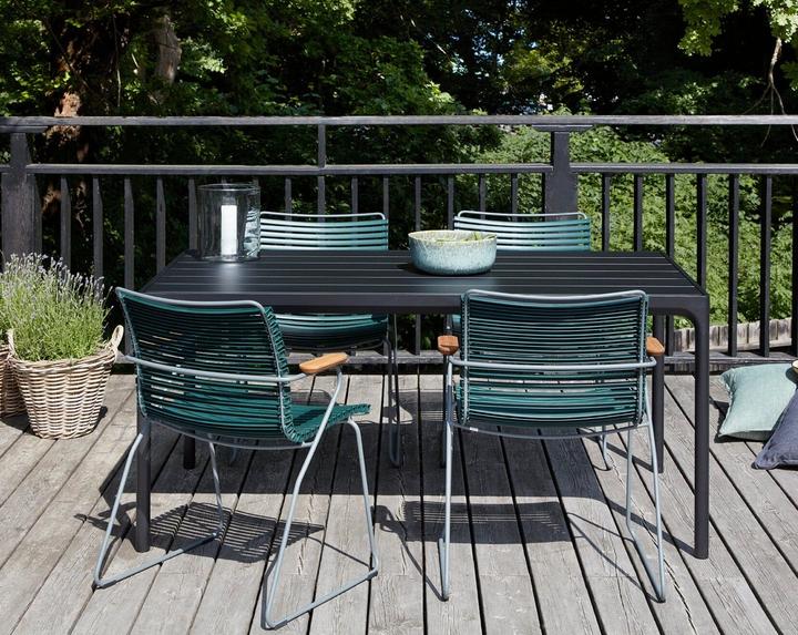 Image du produit Houe CLICK Chaise de jardin avec accoudoirs en bambou Structure en acier
