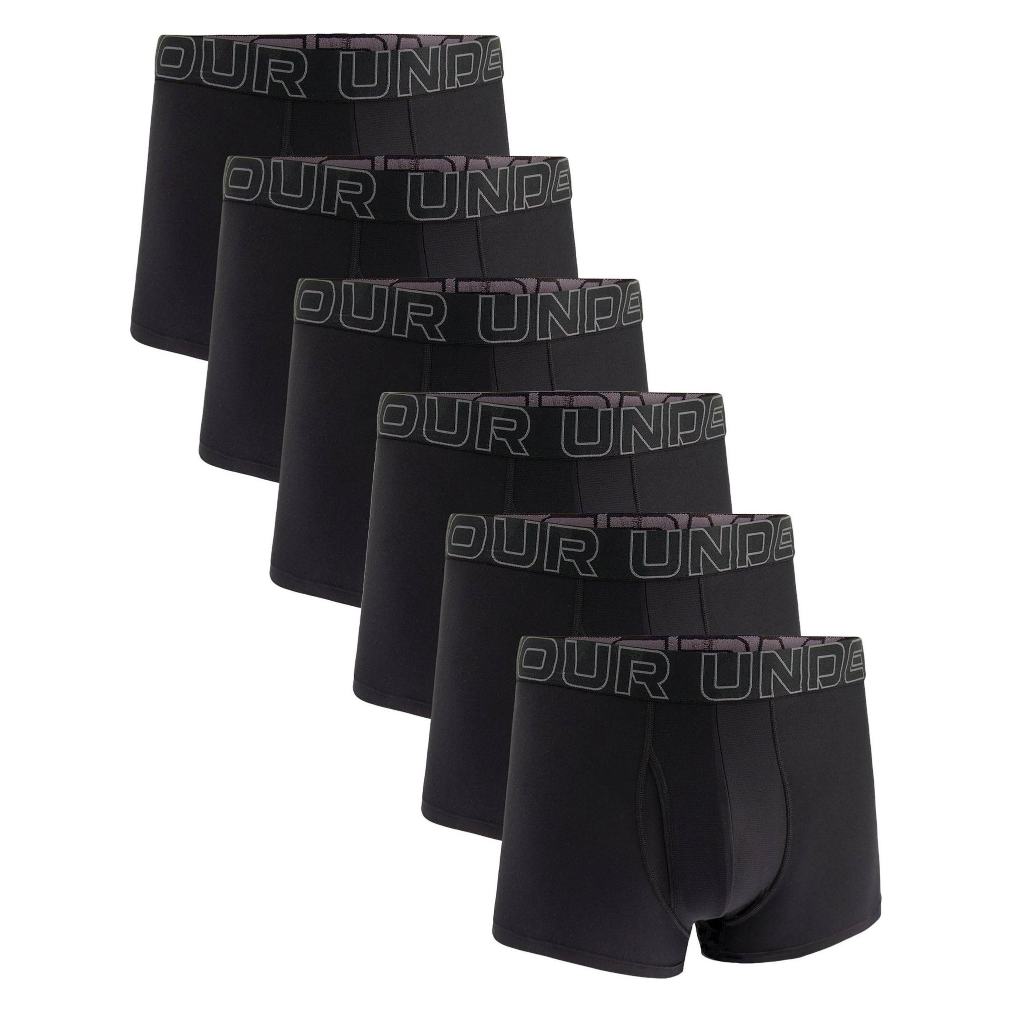 Under Armour, Herren, Unterhosen, Boxershort, Schwarz, (L, 6er Pack)