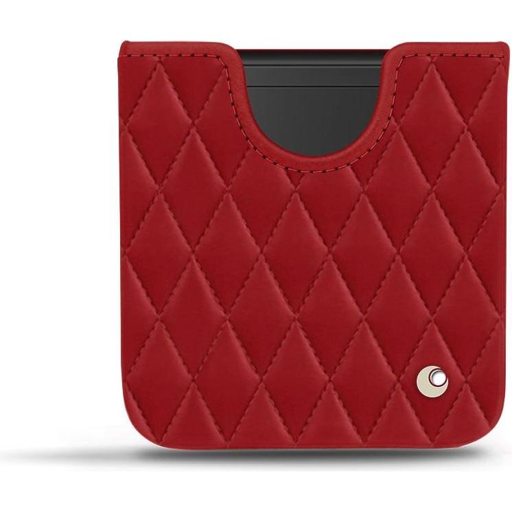 Noreve Lederschutzhülle (Samsung Galaxy Z Flip), Smartphone Hülle, Rot